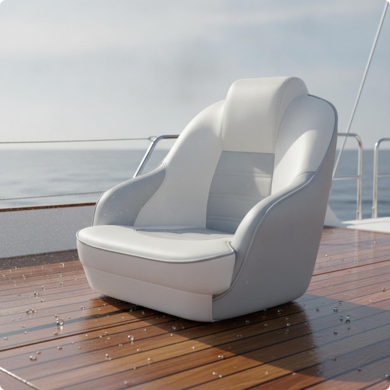 Fishing Boat Seat - マリンキャプテンシート ハイバック ラグジュアリーフィッシングボートチェア サイドボルスター付き ヨットコックピット用