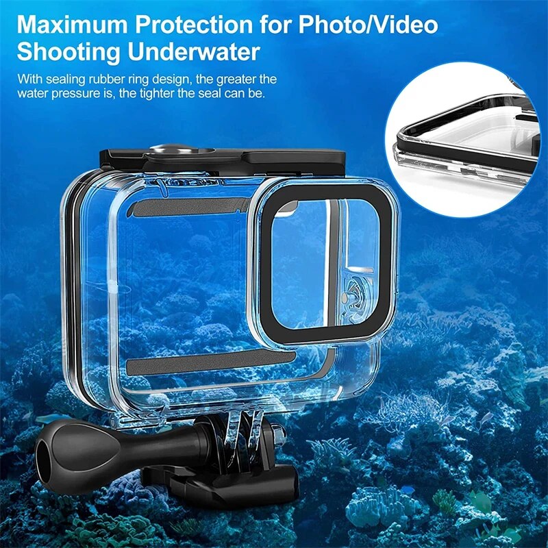防水ケース GoPro ヒーロー 12 11 10 9 黒保 - Fishing Boat Cover のレビューと価格