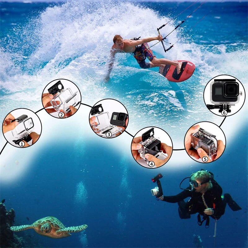 防水ケース GoPro ヒーロー 12 11 10 9 黒保 - Fishing Boat Cover のレビューと価格